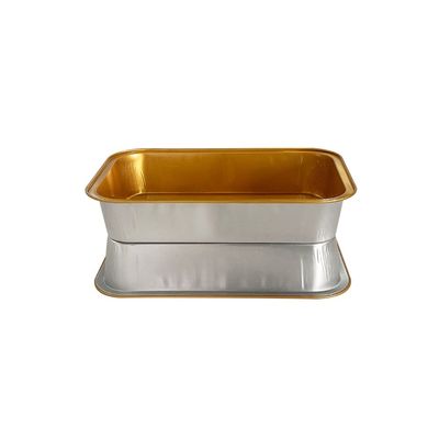 Restaurants Outlet Rumpffrei Aluminiumfolie Behälter Beschichtet Lunchbox Geschirr Schüssel