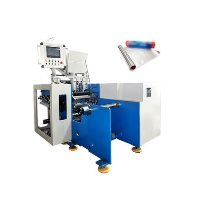 Silikonpapier Roll Backpapierschneider Aluminiumfolie Rewinder-Maschine in Fallverpackung