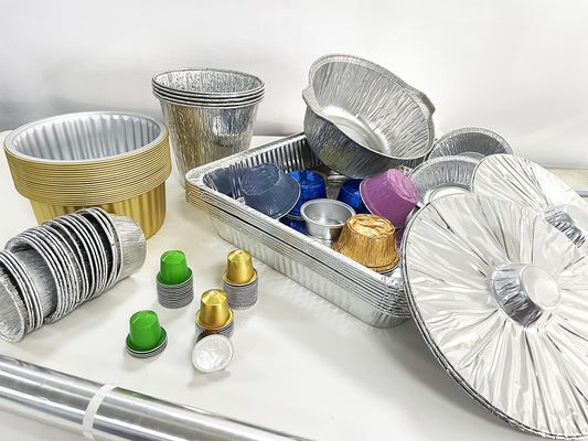 Customized Glatte Wand Aluminiumfolie Behälter für ordnungsgemäße und garantierte Backen