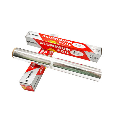 30 Mikron Aluminiumfolie Rollen Papier 10m mit geschmiertem Oberflächen für Lebensmittelverpackungen