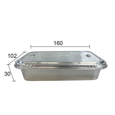 Aluminiumfolie Flugzeug-Lebensmittelverpackung mit Foliendeckel umweltbewusst