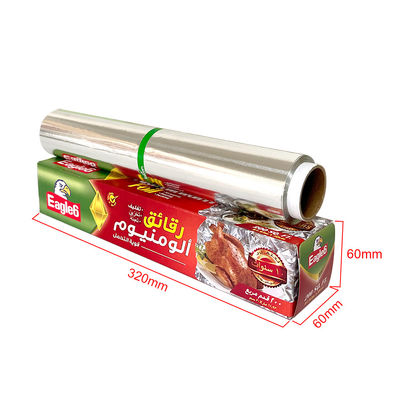 Customized Logo Heavy Duty Alu Foil Roll für Haushalts-Sandwich und Schokolade Verpackung