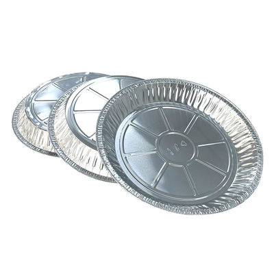 Verpackung von Tiernahrungsmitteln Runde Aluminiumfolie-Pfanne zum Backen großer Pizza in flachen Folie-Treys