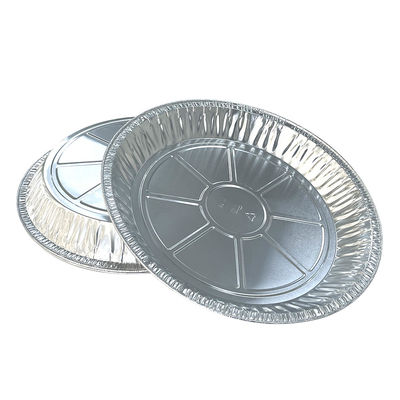 Verpackung von Tiernahrungsmitteln Runde Aluminiumfolie-Pfanne zum Backen großer Pizza in flachen Folie-Treys