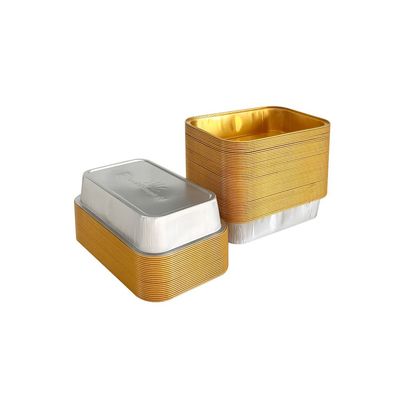 Farbe Glatte Wand Einwegbehälter aus Aluminiumfolie zum Backen