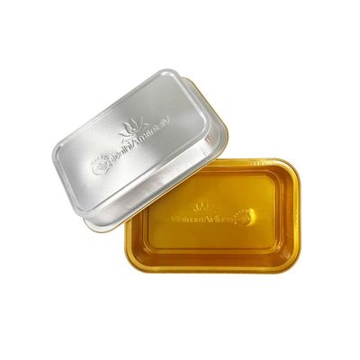 Farbe Glatte Wand Einwegbehälter aus Aluminiumfolie zum Backen