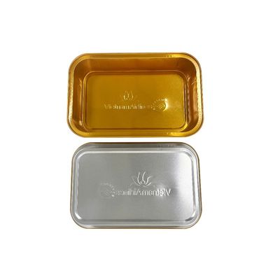Farbe Glatte Wand Einwegbehälter aus Aluminiumfolie zum Backen