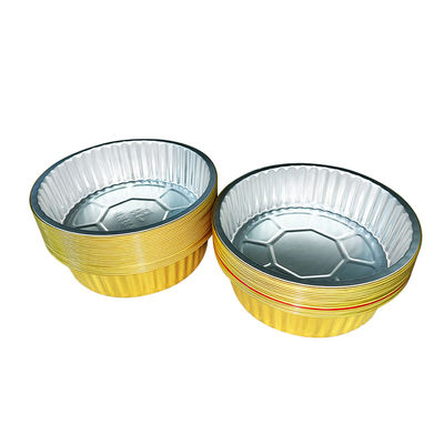 Lebensmittelbehälter Aluminiumfolie Runde Flugzeug Goldfarbe Einweg-Lunchbox
