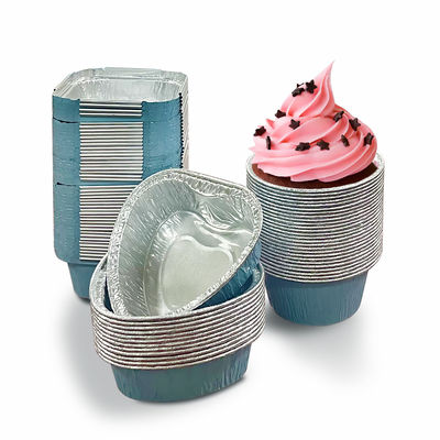 Kleine Aluminiumfolie Lebensmittelverpackungskiste Behälter für Portionskontrolle und Frische