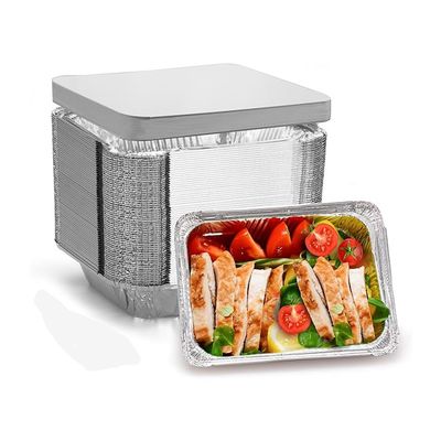 Bequemer Einwegbehälter aus Aluminiumfolie für die Verpackung und Lieferung von Lebensmitteln