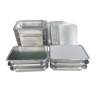 Bequeme Lebensmittelverpackungslösung Einweg-Aluminiumfolie-Box für BBQ-Hühner zum Mitnehmen
