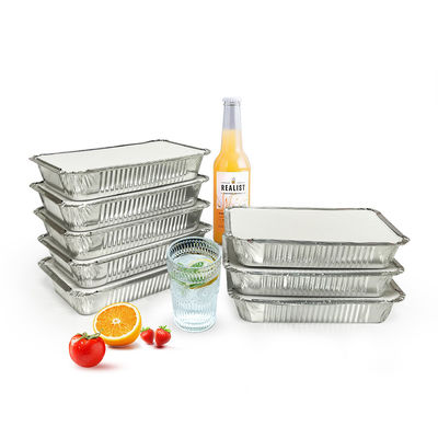 Lebensmittelstufe 8011 Einweg-Aluminiumfolie Lebensmittelfach Rechteck 8389 mit Papierdeckel