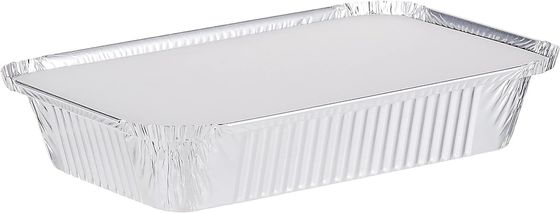 Lebensmittelstufe 8011 Einweg-Aluminiumfolie Lebensmittelfach Rechteck 8389 mit Papierdeckel