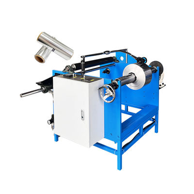 Elektrisch angetriebene manuelle Stretchfilm-Wiederwickelmaschine für Kunststoffverpackungsmaterial