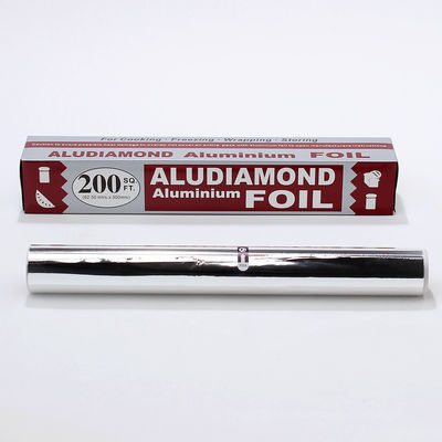 12" 18" 25 Mikron dickes Silber-Aluminiumfolie für die Küche Grillen und Backen