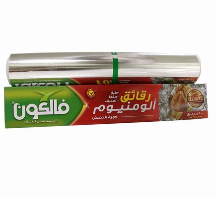 62m Silber Aluminiumfolie Papier Aluminiumfolie Roll für Lebensmittelküche mit Custom Logo