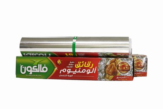 62m Silber Aluminiumfolie Papier Aluminiumfolie Roll für Lebensmittelküche mit Custom Logo