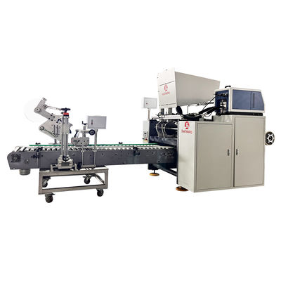 Vollautomatische 4 Spindel Cling Film Aluminiumfolie Roll Rewinding Maschine für Produkte