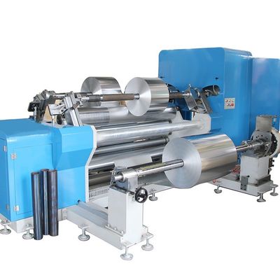 Nahrungsmittelgeschäft 3700 * 1800 * 1500mm Automatische Aluminiumfolie Schneid- und Umwickelmaschine