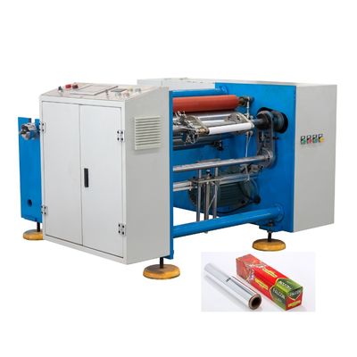 Halbautomatische Aluminiumfolie-Wiederwickelmaschine mit 20 mm Decoil-Zentrierung