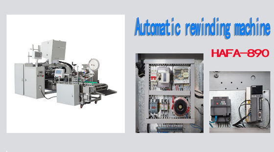 Vollautomatische Aluminiumfolie-Wiederwickler mit Weinview-Touch-Panel und Verwendung